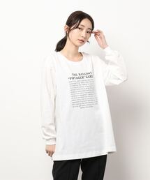 Samansa Mos2 | ロゴプリント長袖カットソー(Tシャツ/カットソー)