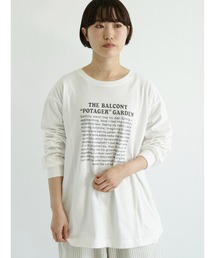 Samansa Mos2 | ロゴプリント長袖カットソー(Tシャツ/カットソー)