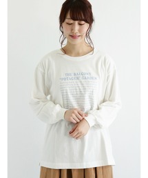 Samansa Mos2 | ロゴプリント長袖カットソー(Tシャツ/カットソー)