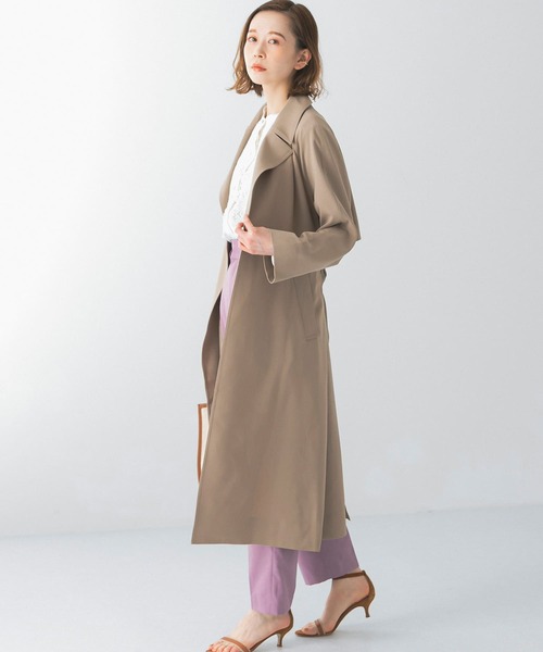 URBAN RESEARCH ROSSO（アーバンリサーチロッソ）の「バックタックトレンチコート（トレンチコート・レディース・ネイビー/ベージュ/ブルー系その他・36/38）」の6枚目の写真