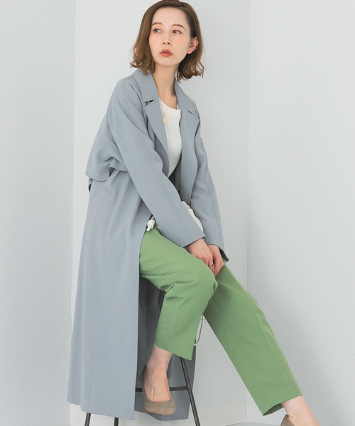 URBAN RESEARCH ROSSO（アーバンリサーチロッソ）の「バックタックトレンチコート（トレンチコート・レディース・ネイビー/ベージュ/ブルー系その他・36/38）」の9枚目の写真