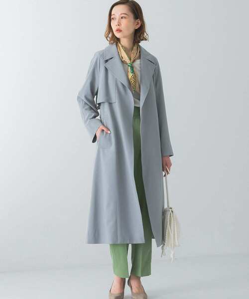 URBAN RESEARCH ROSSO（アーバンリサーチロッソ）の「バックタックトレンチコート（トレンチコート・レディース・ネイビー/ベージュ/ブルー系その他・36/38）」の10枚目の写真