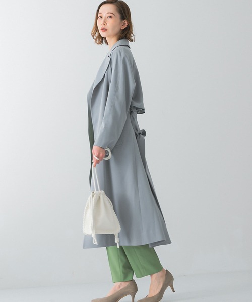 URBAN RESEARCH ROSSO（アーバンリサーチロッソ）の「バックタックトレンチコート（トレンチコート・レディース・ネイビー/ベージュ/ブルー系その他・36/38）」の11枚目の写真