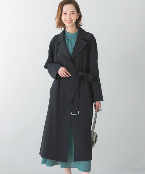 URBAN RESEARCH ROSSO（アーバンリサーチロッソ）の「バックタックトレンチコート（トレンチコート・レディース・ネイビー/ベージュ/ブルー系その他・36/38）」の13枚目の写真