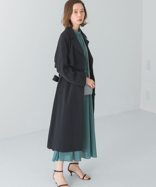 URBAN RESEARCH ROSSO（アーバンリサーチロッソ）の「バックタックトレンチコート（トレンチコート・レディース・ネイビー/ベージュ/ブルー系その他・36/38）」の16枚目の写真