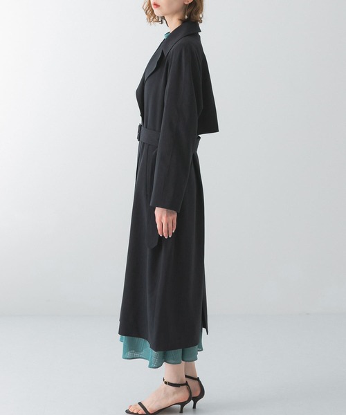 URBAN RESEARCH ROSSO（アーバンリサーチロッソ）の「バックタックトレンチコート（トレンチコート・レディース・ネイビー/ベージュ/ブルー系その他・36/38）」の19枚目の写真