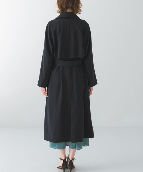 URBAN RESEARCH ROSSO（アーバンリサーチロッソ）の「バックタックトレンチコート（トレンチコート・レディース・ネイビー/ベージュ/ブルー系その他・36/38）」の20枚目の写真