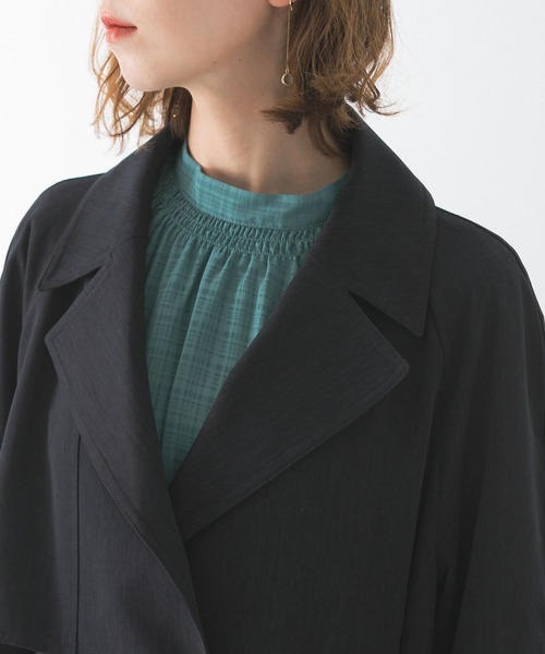 URBAN RESEARCH ROSSO（アーバンリサーチロッソ）の「バックタックトレンチコート（トレンチコート・レディース・ネイビー/ベージュ/ブルー系その他・36/38）」の21枚目の写真