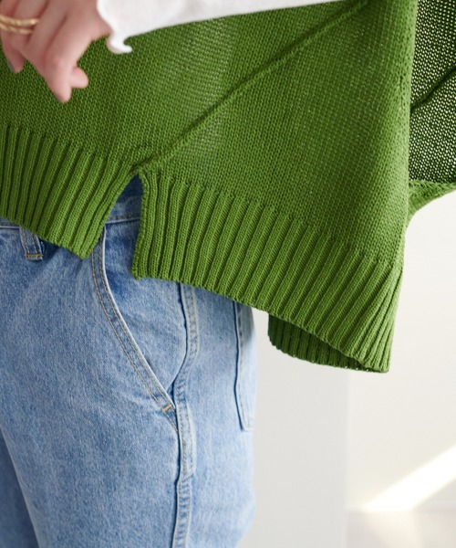 DISCOAT（ディスコート）の「【WEB限定】深Vニットベスト（ベスト・レディース・ブラック/グリーン/ホワイト系その他/ブラウン・FREE）」の19枚目の写真