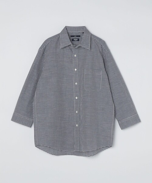 SHIPS（シップス）の「SHIPS: Herdmans コットン/リネン 7スリーブ シャツ（シャツ/ブラウス・メンズ・ネイビー/ライトオリーブ/コバルトブルー/ブラウン系/ホワイト/ダークブルー/ロイヤルブルー/レンガ/ライトブルー/ブラウン/ブルー/ライトグレー/ダークブラウン/ピンク/スカイブルー・SMALL/MEDIUM/LARGE/X-LARGE）」の11枚目の写真