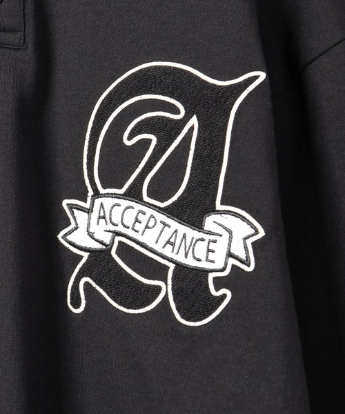 A.T,C in the attic homme(エーティーシーインジアティックオム)の「レトロ カレッジロゴ ワッペン オーバーサイズ ラガーシャツ(シャツ/ブラウス・メンズ・ホワイト/ブラック系その他/グリーン系その他/ブルー/グリーン/ブラック・M/L/XL)」の9枚目の写真
