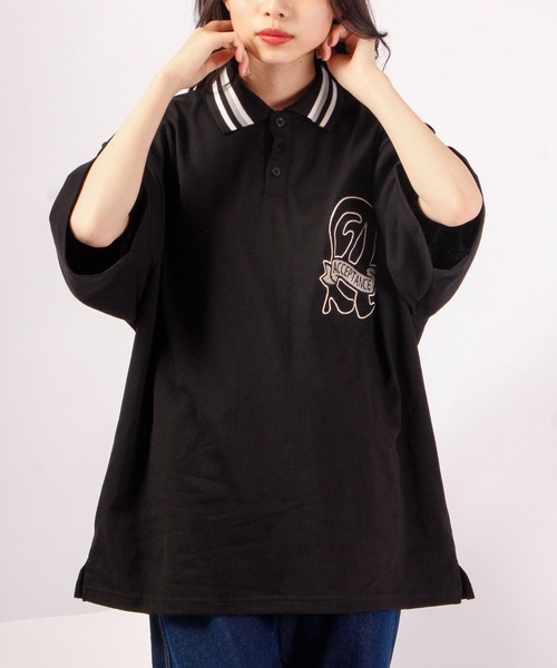 A.T,C in the attic homme(エーティーシーインジアティックオム)の「レトロ カレッジロゴ ワッペン オーバーサイズ ラガーシャツ(シャツ/ブラウス・メンズ・ホワイト/ブラック系その他/グリーン系その他/ブルー/グリーン/ブラック・M/L/XL)」の15枚目の写真
