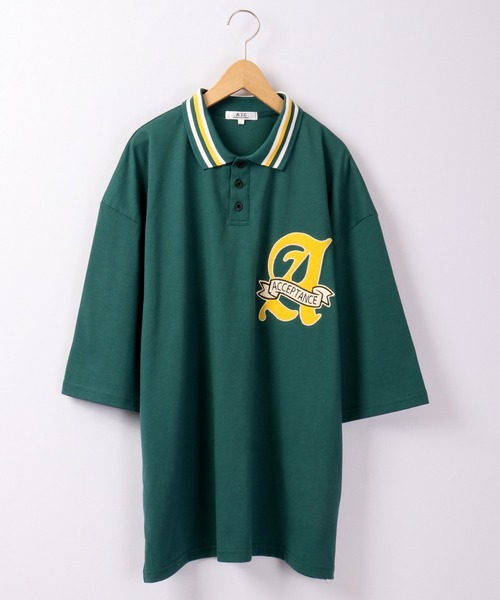 A.T,C in the attic homme(エーティーシーインジアティックオム)の「レトロ カレッジロゴ ワッペン オーバーサイズ ラガーシャツ(シャツ/ブラウス・メンズ・ホワイト/ブラック系その他/グリーン系その他/ブルー/グリーン/ブラック・M/L/XL)」の14枚目の写真