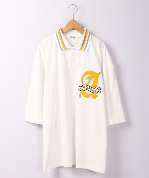 A.T,C in the attic homme(エーティーシーインジアティックオム)の「レトロ カレッジロゴ ワッペン オーバーサイズ ラガーシャツ(シャツ/ブラウス・メンズ・ホワイト/ブラック系その他/グリーン系その他/ブルー/グリーン/ブラック・M/L/XL)」の19枚目の写真