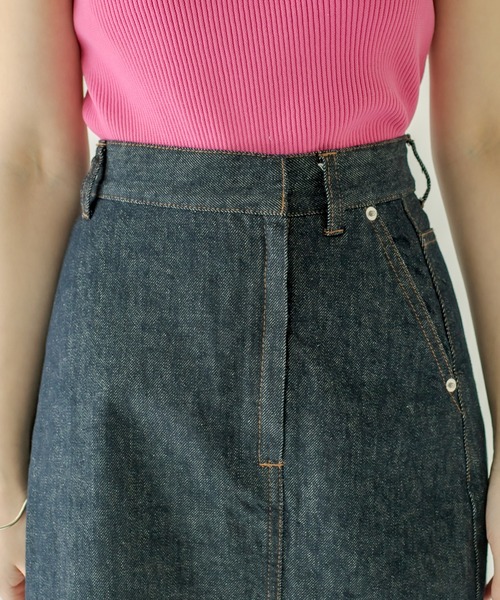 mystic（ミスティック）の「リメイクデニムロングスカート（デニムスカート・レディース・ネイビー/ブルー/グレー・2/1）」の10枚目の写真