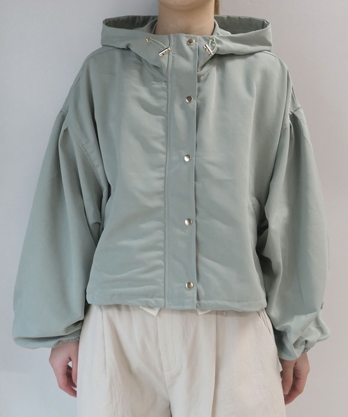 CORNERS(コーナーズ)の「ショートマウンテンパーカー(マウンテンパーカー・レディース・ブラック/イエロー/アイボリー/ミント/ベージュ/カーキ・M)」の10枚目の写真