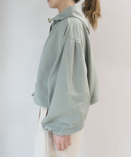 CORNERS(コーナーズ)の「ショートマウンテンパーカー(マウンテンパーカー・レディース・ブラック/イエロー/アイボリー/ミント/ベージュ/カーキ・M)」の11枚目の写真