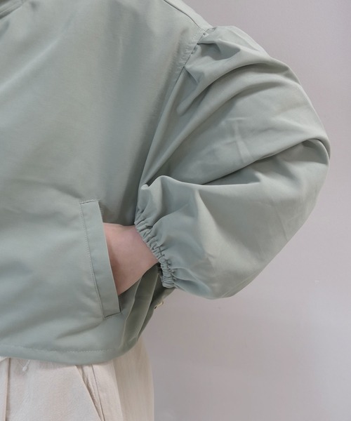 CORNERS(コーナーズ)の「ショートマウンテンパーカー(マウンテンパーカー・レディース・ブラック/イエロー/アイボリー/ミント/ベージュ/カーキ・M)」の14枚目の写真