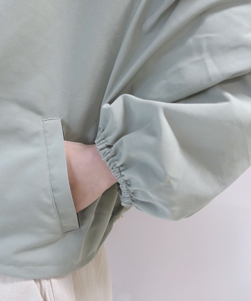 CORNERS(コーナーズ)の「ショートマウンテンパーカー(マウンテンパーカー・レディース・ブラック/イエロー/アイボリー/ミント/ベージュ/カーキ・M)」の15枚目の写真