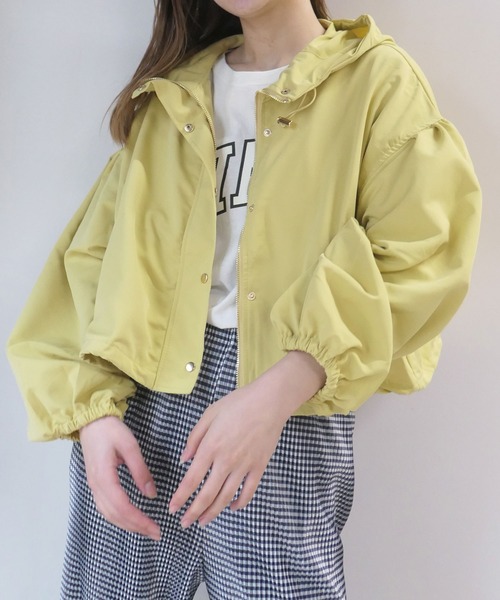 CORNERS(コーナーズ)の「ショートマウンテンパーカー(マウンテンパーカー・レディース・ブラック/イエロー/アイボリー/ミント/ベージュ/カーキ・M)」の22枚目の写真