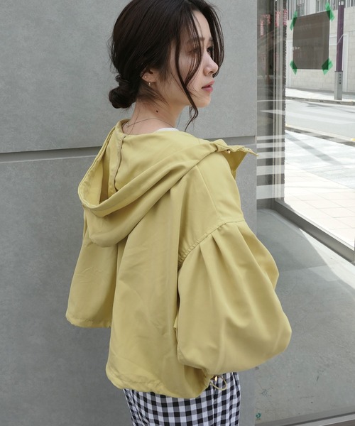 CORNERS(コーナーズ)の「ショートマウンテンパーカー(マウンテンパーカー・レディース・ブラック/イエロー/アイボリー/ミント/ベージュ/カーキ・M)」の17枚目の写真