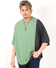T/R天竺切替ドルマン半袖Tシャツ
