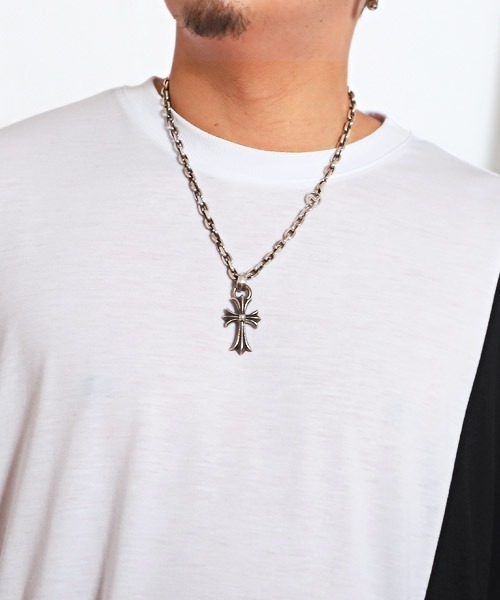 LUXSTYLE(ラグスタイル)の「T/R天竺切替ドルマン半袖Tシャツ(Tシャツ/カットソー・メンズ・チャコール/ブルーグレー/ホワイト/ミント・L/M)」の15枚目の写真