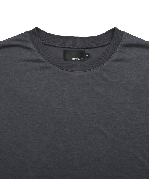LUXSTYLE(ラグスタイル)の「T/R天竺切替ドルマン半袖Tシャツ(Tシャツ/カットソー・メンズ・チャコール/ブルーグレー/ホワイト/ミント・L/M)」の17枚目の写真