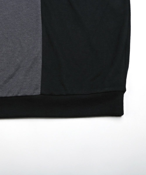 LUXSTYLE(ラグスタイル)の「T/R天竺切替ドルマン半袖Tシャツ(Tシャツ/カットソー・メンズ・チャコール/ブルーグレー/ホワイト/ミント・L/M)」の19枚目の写真