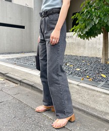 SHENERY | ブラックBIGデニムパンツ(デニムパンツ)