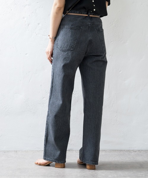 SHENERY（シーナリー）の「ブラックBIGデニムパンツ（デニムパンツ・レディース・ブラック・36/38）」の6枚目の写真