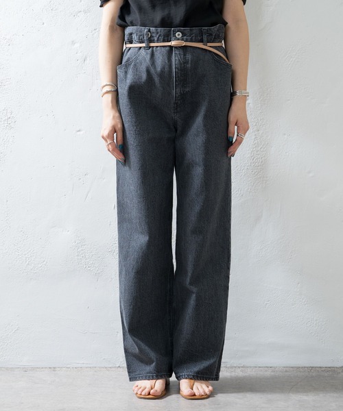 SHENERY（シーナリー）の「ブラックBIGデニムパンツ（デニムパンツ・レディース・ブラック・36/38）」の16枚目の写真