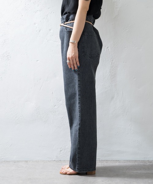 SHENERY（シーナリー）の「ブラックBIGデニムパンツ（デニムパンツ・レディース・ブラック・36/38）」の17枚目の写真