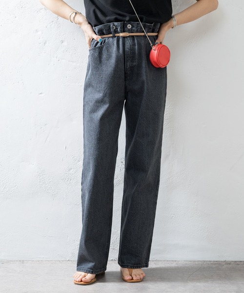 SHENERY（シーナリー）の「ブラックBIGデニムパンツ（デニムパンツ・レディース・ブラック・36/38）」の3枚目の写真