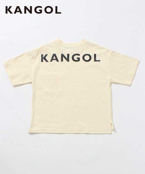 KANGOL KIDS（カンゴールキッズ）の「【KANGOL KIDS】ロゴ胸ポケットTシャツ【綿100％】（Tシャツ/カットソー・キッズ・パープル/ブラウン/オフホワイト・150cm/120㎝/130㎝/140㎝）」の7枚目の写真