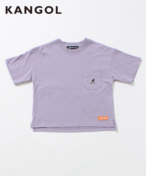KANGOL KIDS（カンゴールキッズ）の「【KANGOL KIDS】ロゴ胸ポケットTシャツ【綿100％】（Tシャツ/カットソー・キッズ・パープル/ブラウン/オフホワイト・150cm/120㎝/130㎝/140㎝）」の9枚目の写真