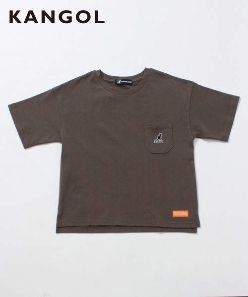 KANGOL KIDS（カンゴールキッズ）の「【KANGOL KIDS】ロゴ胸ポケットTシャツ【綿100％】（Tシャツ/カットソー・キッズ・パープル/ブラウン/オフホワイト・150cm/120㎝/130㎝/140㎝）」の11枚目の写真