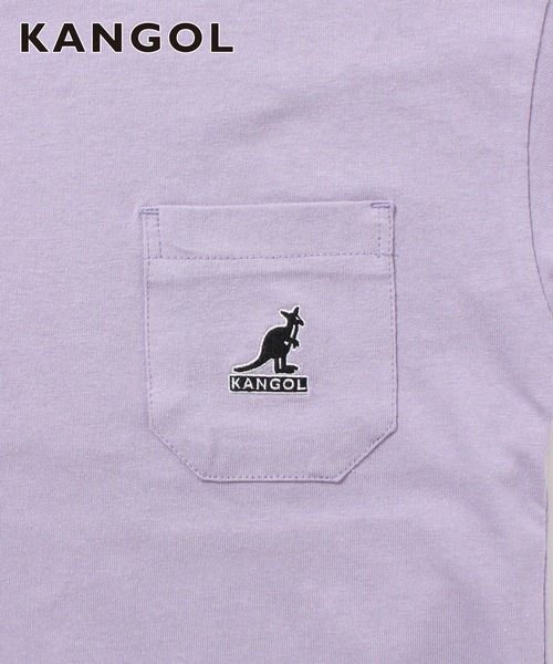 KANGOL KIDS（カンゴールキッズ）の「【KANGOL KIDS】ロゴ胸ポケットTシャツ【綿100％】（Tシャツ/カットソー・キッズ・パープル/ブラウン/オフホワイト・150cm/120㎝/130㎝/140㎝）」の14枚目の写真