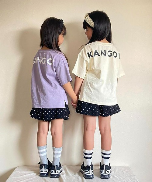 KANGOL KIDS（カンゴールキッズ）の「【KANGOL KIDS】ロゴ胸ポケットTシャツ【綿100％】（Tシャツ/カットソー・キッズ・パープル/ブラウン/オフホワイト・150cm/120㎝/130㎝/140㎝）」の21枚目の写真