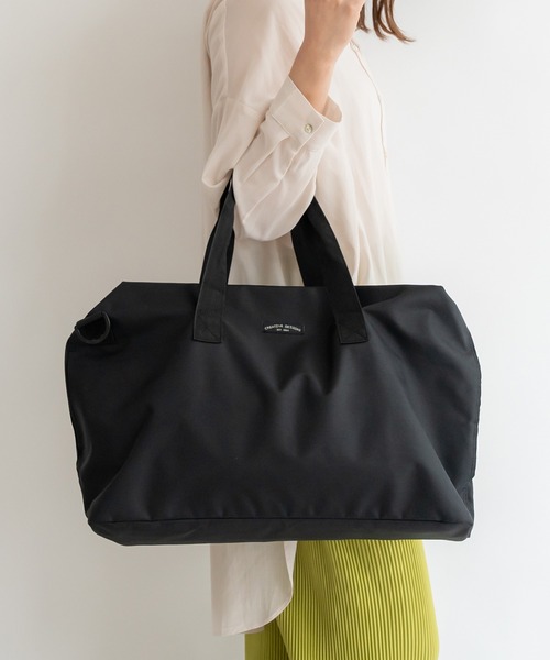 VitaFelice（ヴィータフェリーチェ）の「撥水2wayビッグボストンバッグ トートバッグ（ボストンバッグ・レディース・ベージュ/ブラック/グレー・FREE）」の2枚目の写真