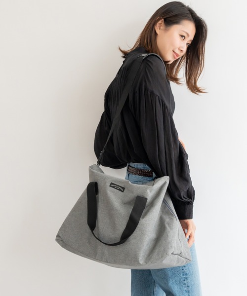 VitaFelice（ヴィータフェリーチェ）の「撥水2wayビッグボストンバッグ トートバッグ（ボストンバッグ・レディース・ベージュ/ブラック/グレー・FREE）」の11枚目の写真