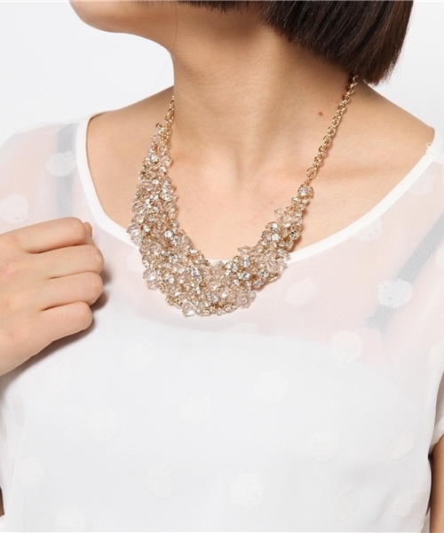 BEAMS LIGHTS Women's（ビームスライツ ウィメンズ）の「BEAMS LIGHTS / マルビーズボリューム ネックレス（ネックレス・レディース・その他1・ONE SIZE）」の4枚目の写真