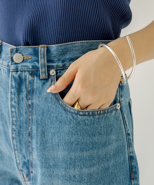 mystic（ミスティック）の「ハイウエストデニムパンツ（デニムパンツ・レディース・ネイビー/ブルー・1/2）」の14枚目の写真