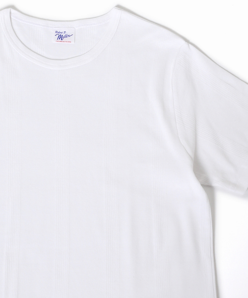 MILLER(ミラー)の「【MILLER / ミラー】Panel ボーダー半袖Tシャツ(Tシャツ/カットソー・メンズ・グレー/ホワイト/ネイビー/ブラック/コバルトブルー/ブラック系その他/チャコールグレー・X-LARGE/LARGE)」の1枚目の写真