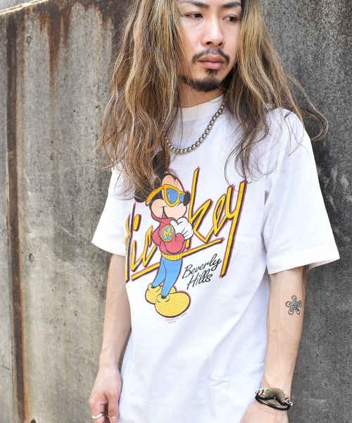 OLDMICKEY （オールドミッキー）の「【ヴィンテージ古着】MICKEY / ミッキー プリントＴシャツ（Tシャツ/カットソー・メンズ・ホワイト・LARGE）」の9枚目の写真