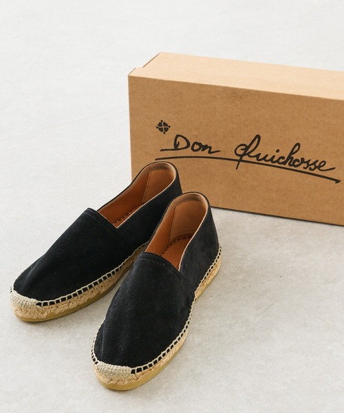 Lui's(ルイス)の「【Don Quichosse / ドン キューショス】 エスパドリーユ(モカシン/デッキシューズ・メンズ・ブラック・41/42/43)」の1枚目の写真