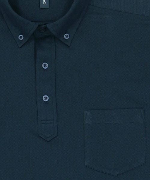 TOKYO SHIRTS(トウキョウシャツ)の「ビズポロ ボタンダウン 半袖ビジネスポロシャツ(ポロシャツ・メンズ・ネイビー・LL/S/M/L)」の4枚目の写真