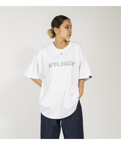 APPLEBUM（アップルバム）の「"Bling Bling Logo" T-shirt（Tシャツ/カットソー・メンズ・ホワイト/ブラック・MEDIUM/LARGE/X-LARGE/XX-LARGE）」の7枚目の写真