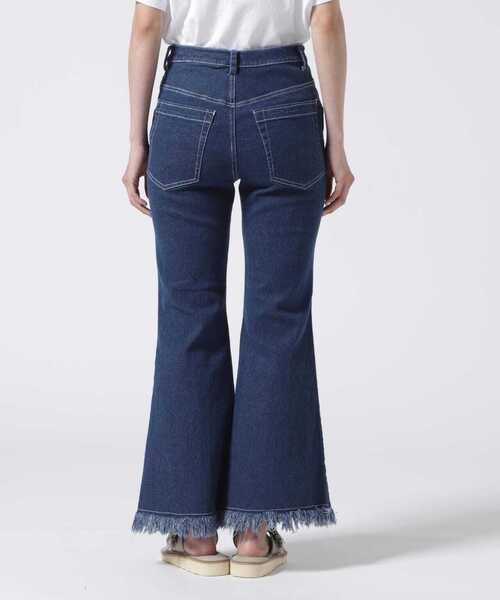 AULA AILA（アウラアイラ）の「AULA AILA/アウラアイラ/FRINGE DENIM PANTS（デニムパンツ・レディース・ブルー・1）」の13枚目の写真
