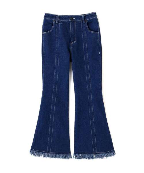 AULA AILA（アウラアイラ）の「AULA AILA/アウラアイラ/FRINGE DENIM PANTS（デニムパンツ・レディース・ブルー・1）」の17枚目の写真